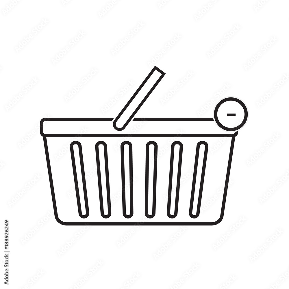 Remove from shopping basket icon vector illustration. Free Royalty Images. Remove from shopping basket icon vector illustration. Free Royalty Images.