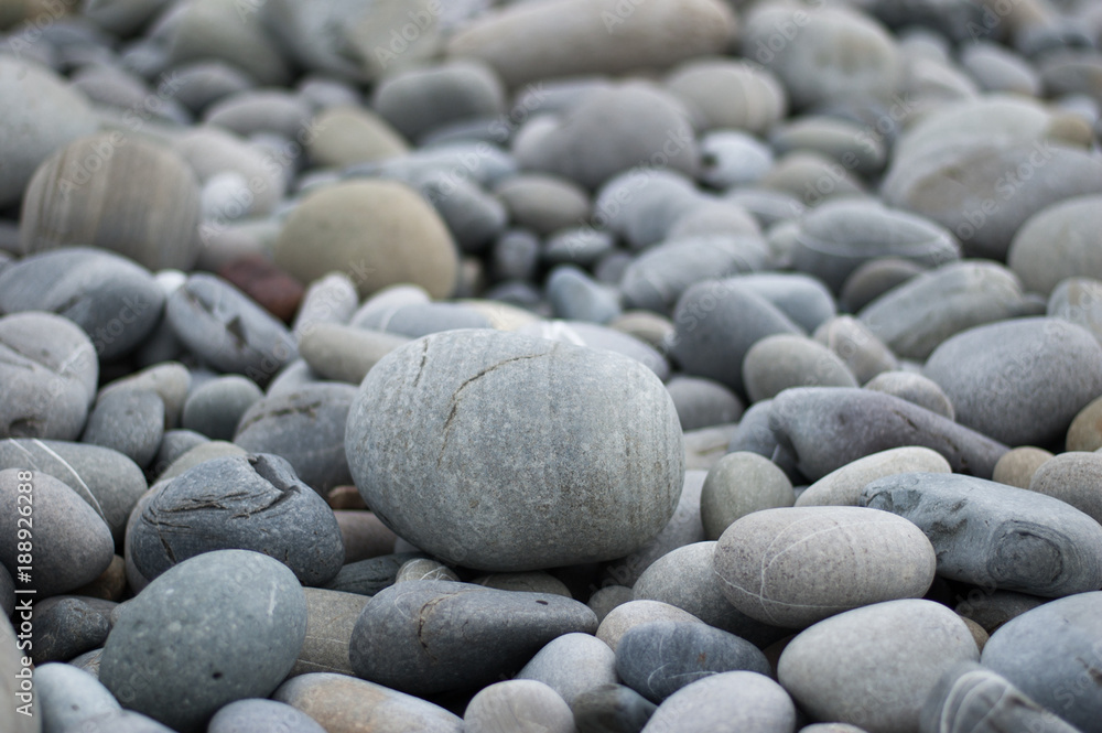 Pebbles on the sea. Rest on the coast Pebbles on the sea. Rest on the coast