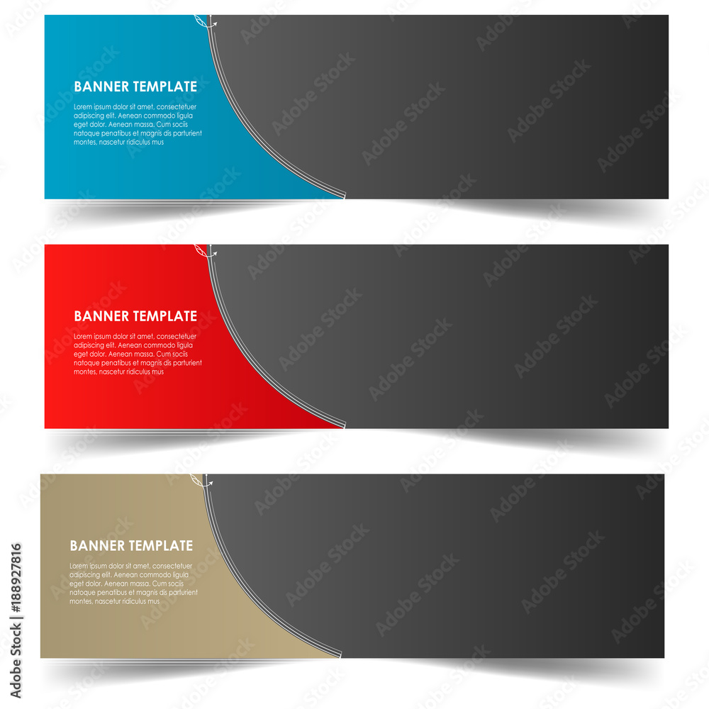 Fototapeta premium set of sticker banner poster web template vector isolated on white background
