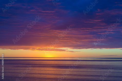 Spectacular sunset nature background © Olga K