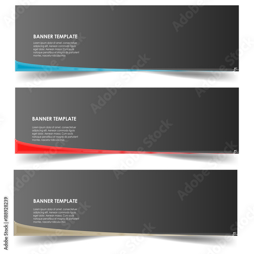 set of sticker banner poster web template vector isolated on white background