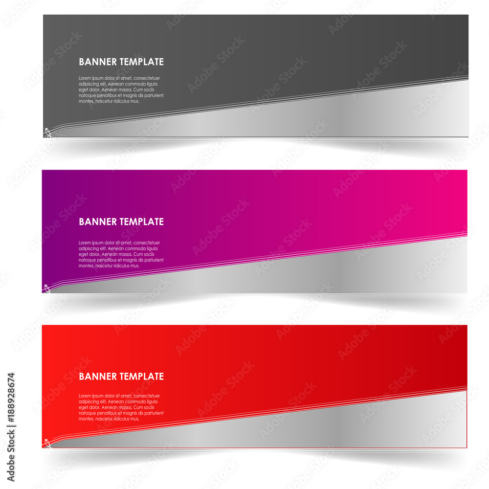 Naklejka premium set of sticker banner poster web template vector isolated on white background