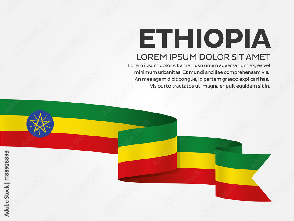 Fototapeta premium Ethiopia flag background