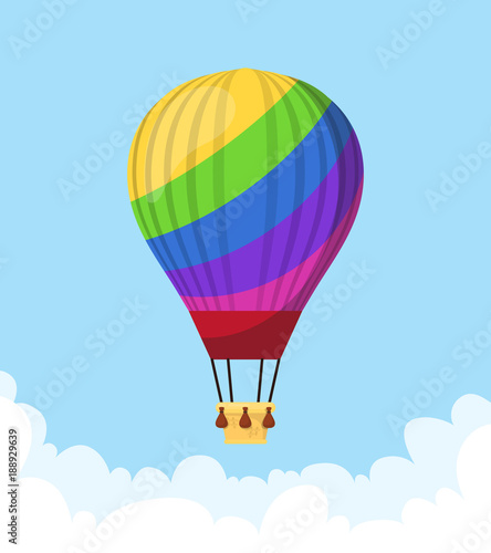 Flat hot air balloon