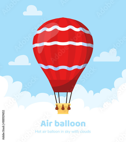 Flat hot air balloon