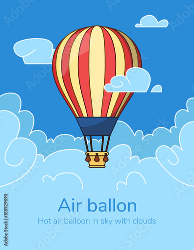 Flat hot air balloon