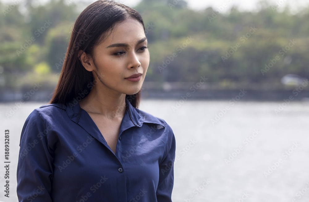 Portrait of a transgender Thai model outdoor Portrait of a transgender Thai model outdoor