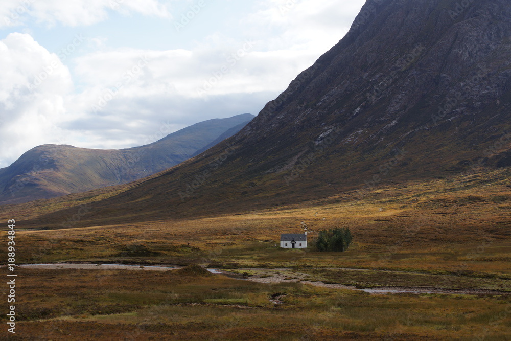 Lone house in highlands