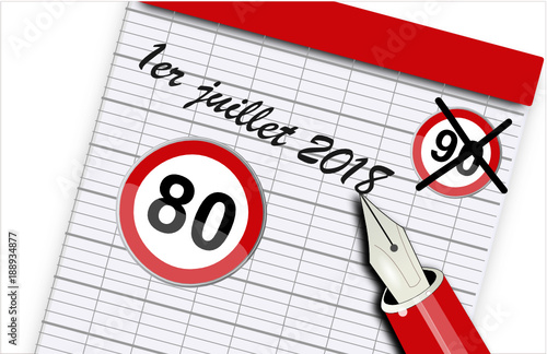 80 km/h au 1er juillet 2018