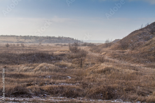 Taurian steppe  near the Sea of Azov