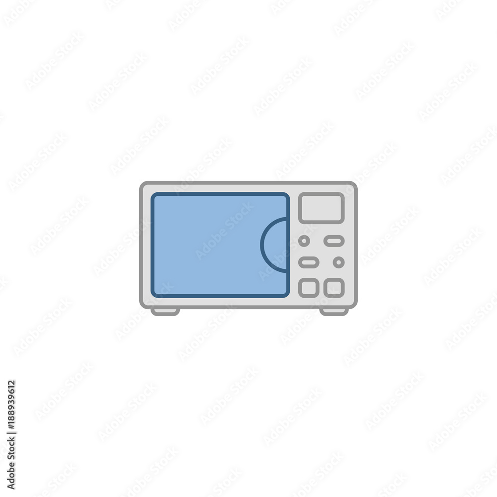 microwave flat vector icon microwave flat vector icon