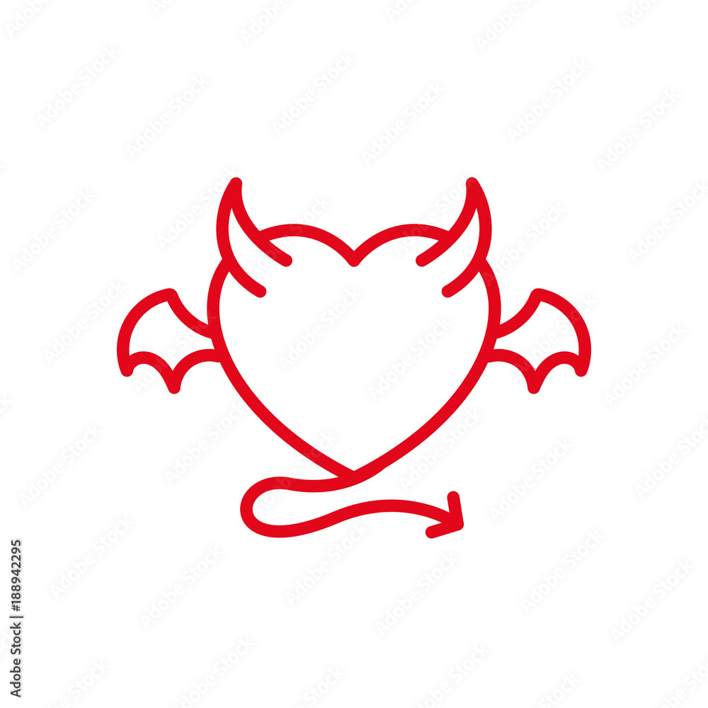 Devil Wings Horns and Tail Cricut Silhouette Digital 