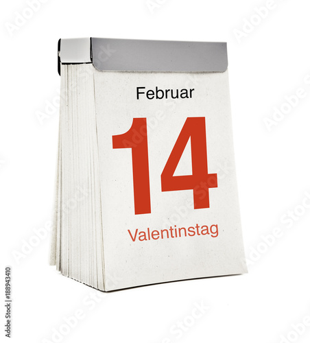 Kalenderblatt Valentinstag