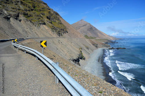 Coastal road in south east Iceland photo