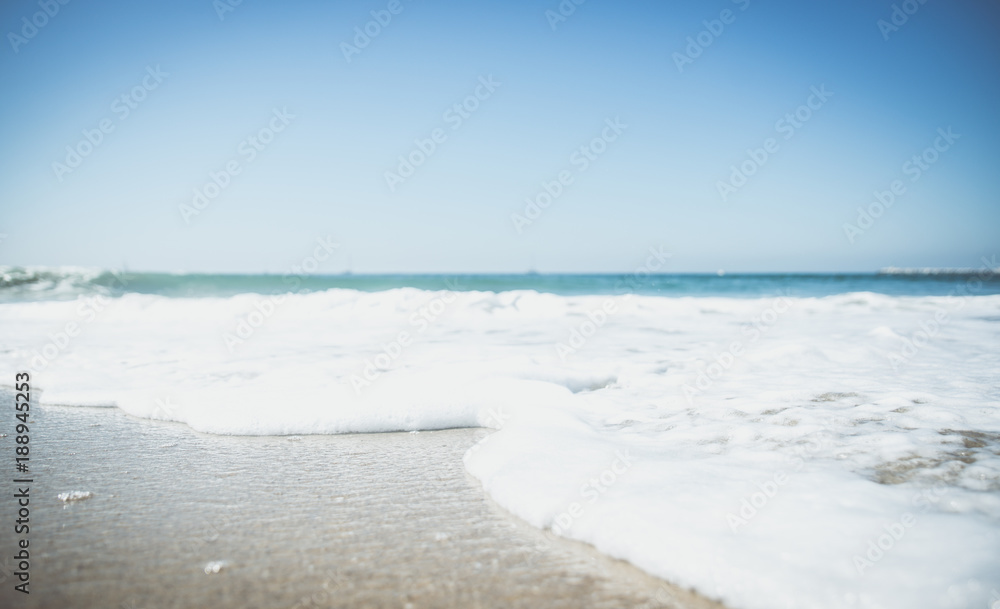 Beach blurred concept