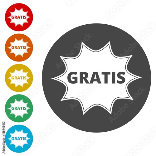 Gratis icon, Gratis sign 
