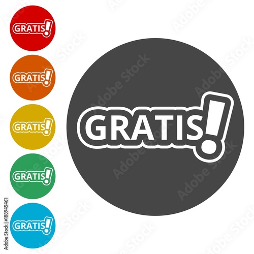 Gratis icon, Gratis sign 