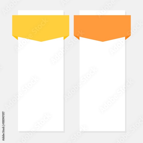 Two options vector infographics template set