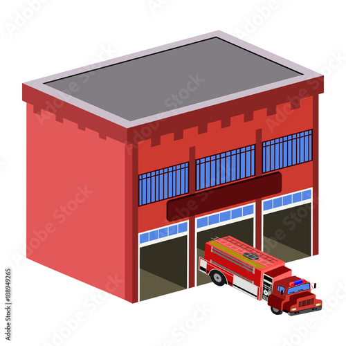Isolated fire station