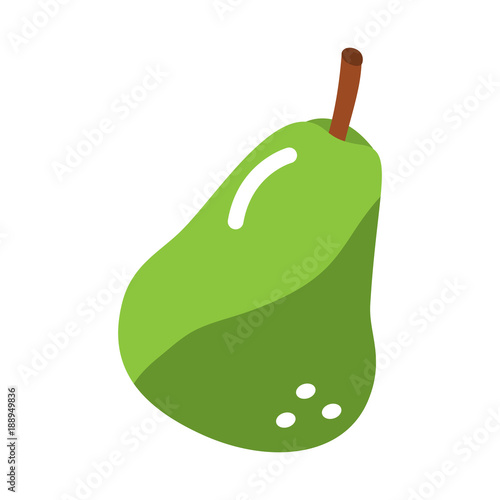 pear fruit icon image vector illustration design