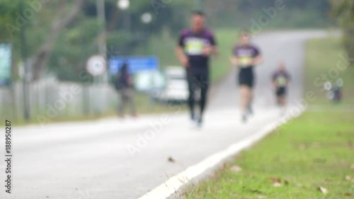 Wallpaper Mural  Blurred video Group of people running Torontodigital.ca