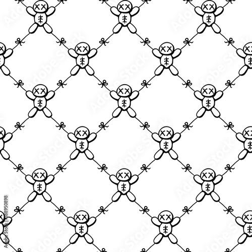 Voodoo Doll Tied Texture Pattern
