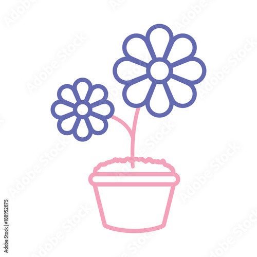 flowerpot vector illustration