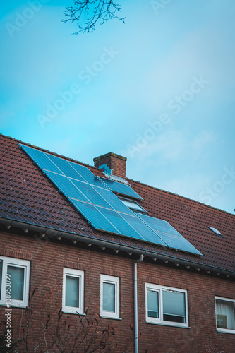 Solar panels on a roof