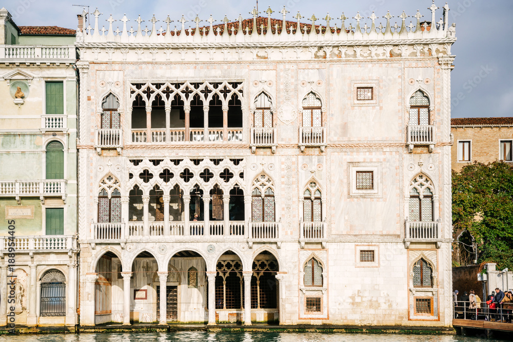 Venice, Italy - Facade of the Ca 'd'Oro palace