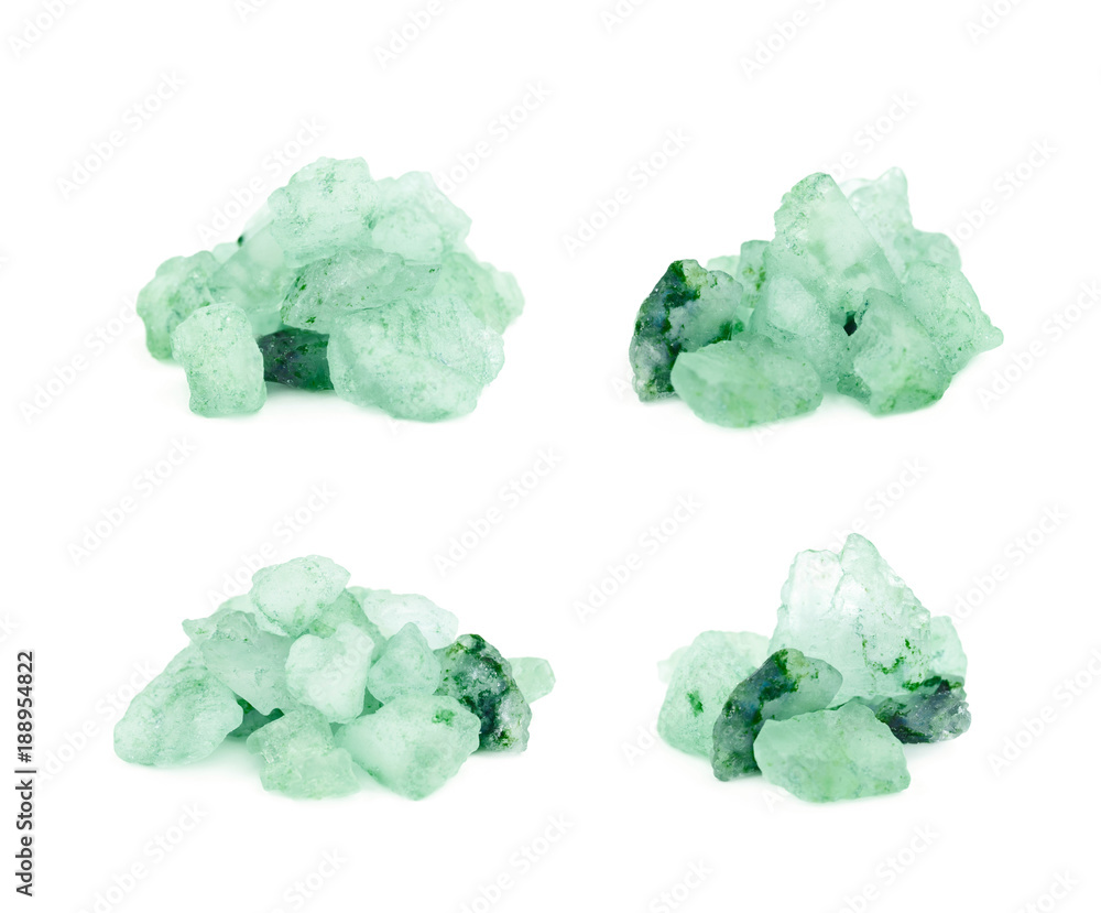 Pile of salt crystals isolated Pile of salt crystals isolated