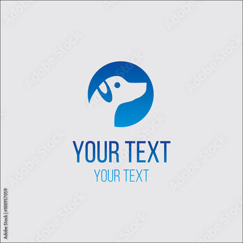 Pet shop logo design concept, dog logo