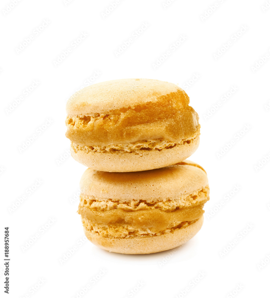 Two macaron cookies isolated Two macaron cookies isolated