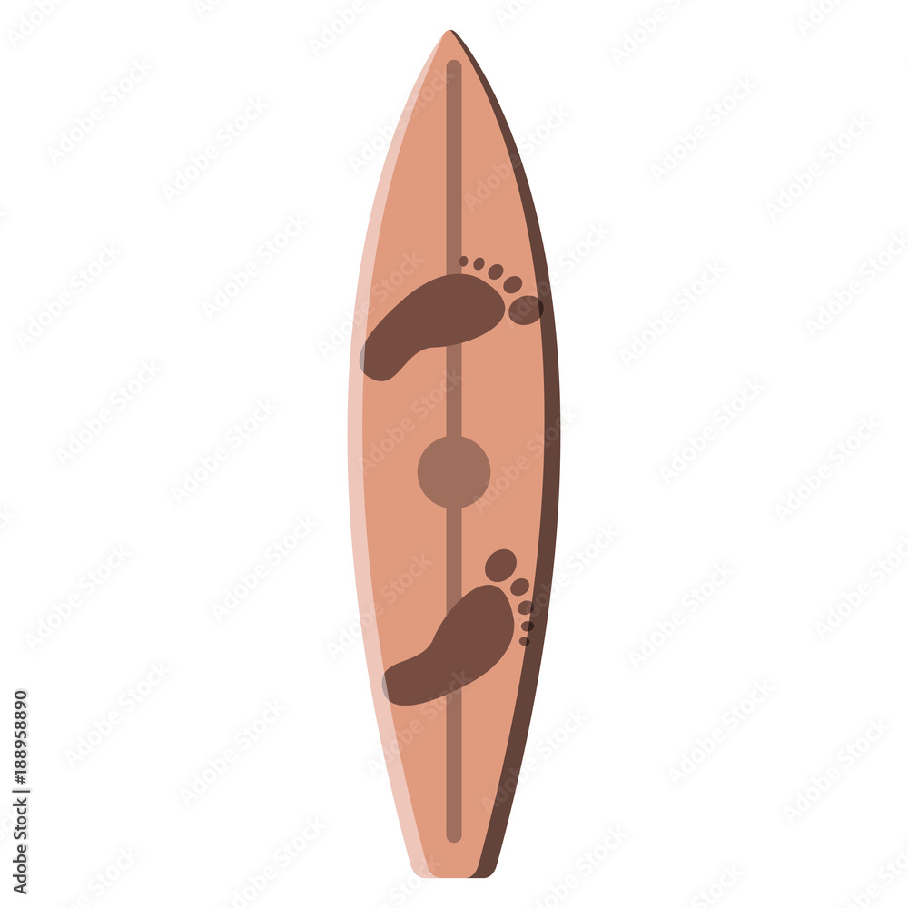 Isolated surfboard illustration Isolated surfboard illustration
