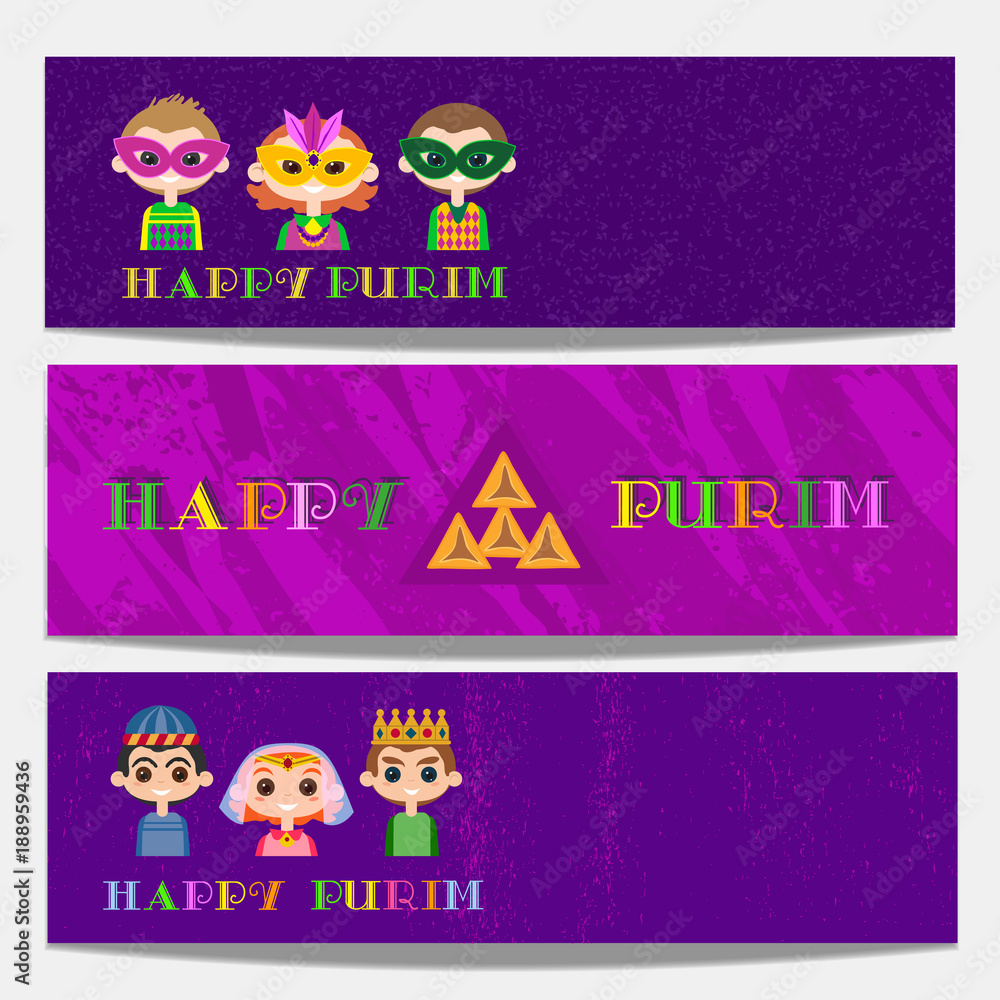 Fototapeta premium Happy Purim Holiday