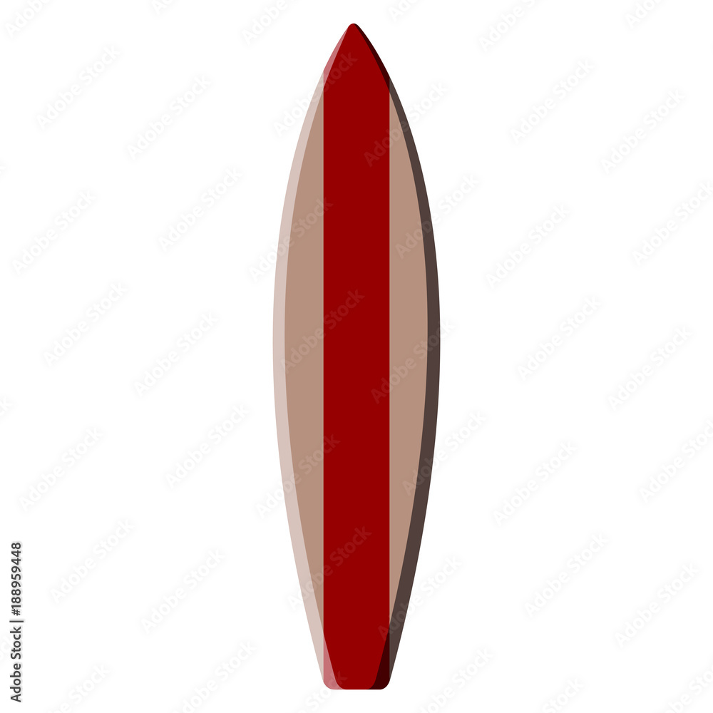Isolated surfboard illustration Isolated surfboard illustration