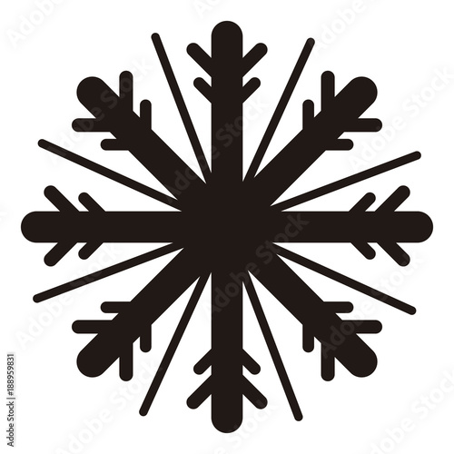 Isolated snowflake icon