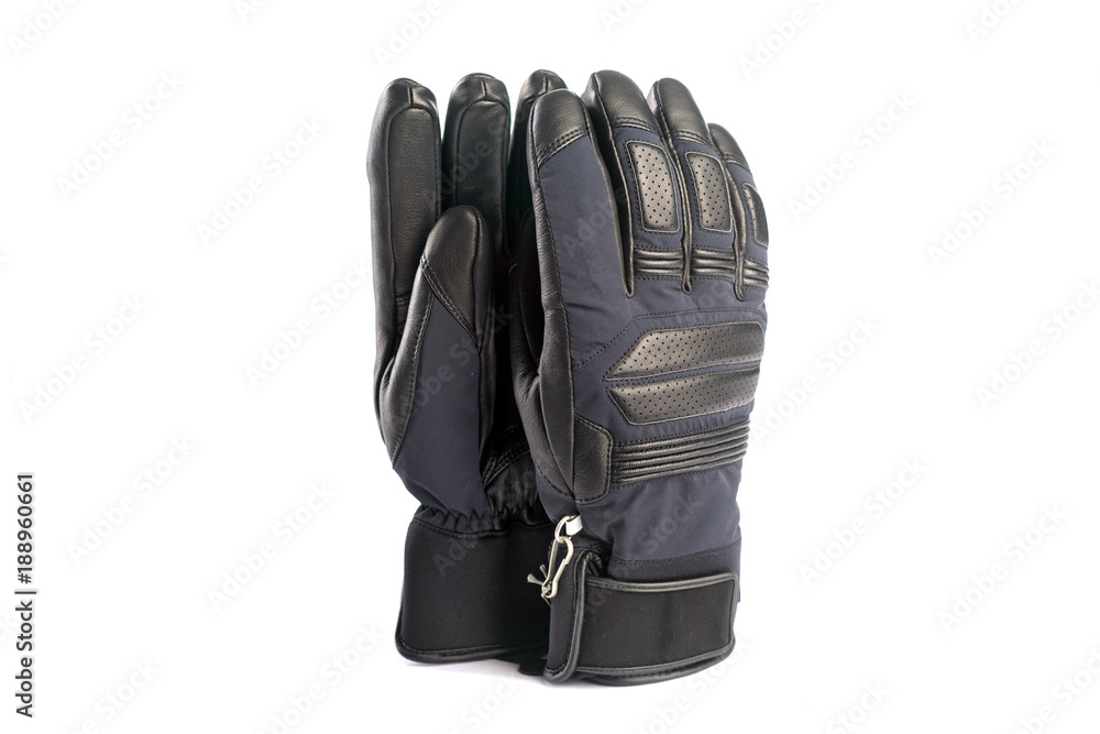 Naklejka premium winter gloves isolated on white background