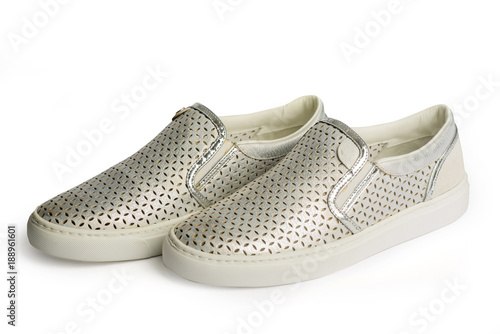 Shoes on a white background