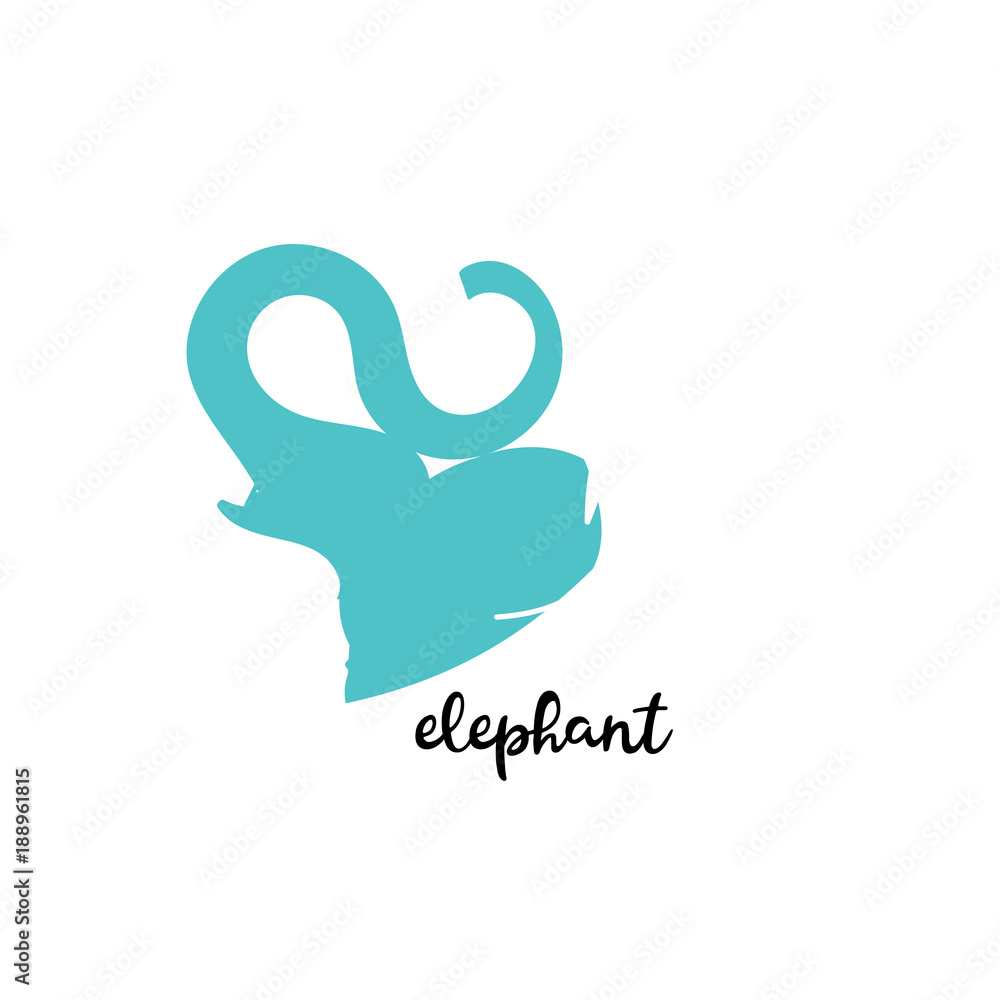 Simple modern elephant logo, elegant and stylish Simple modern elephant logo, elegant and stylish