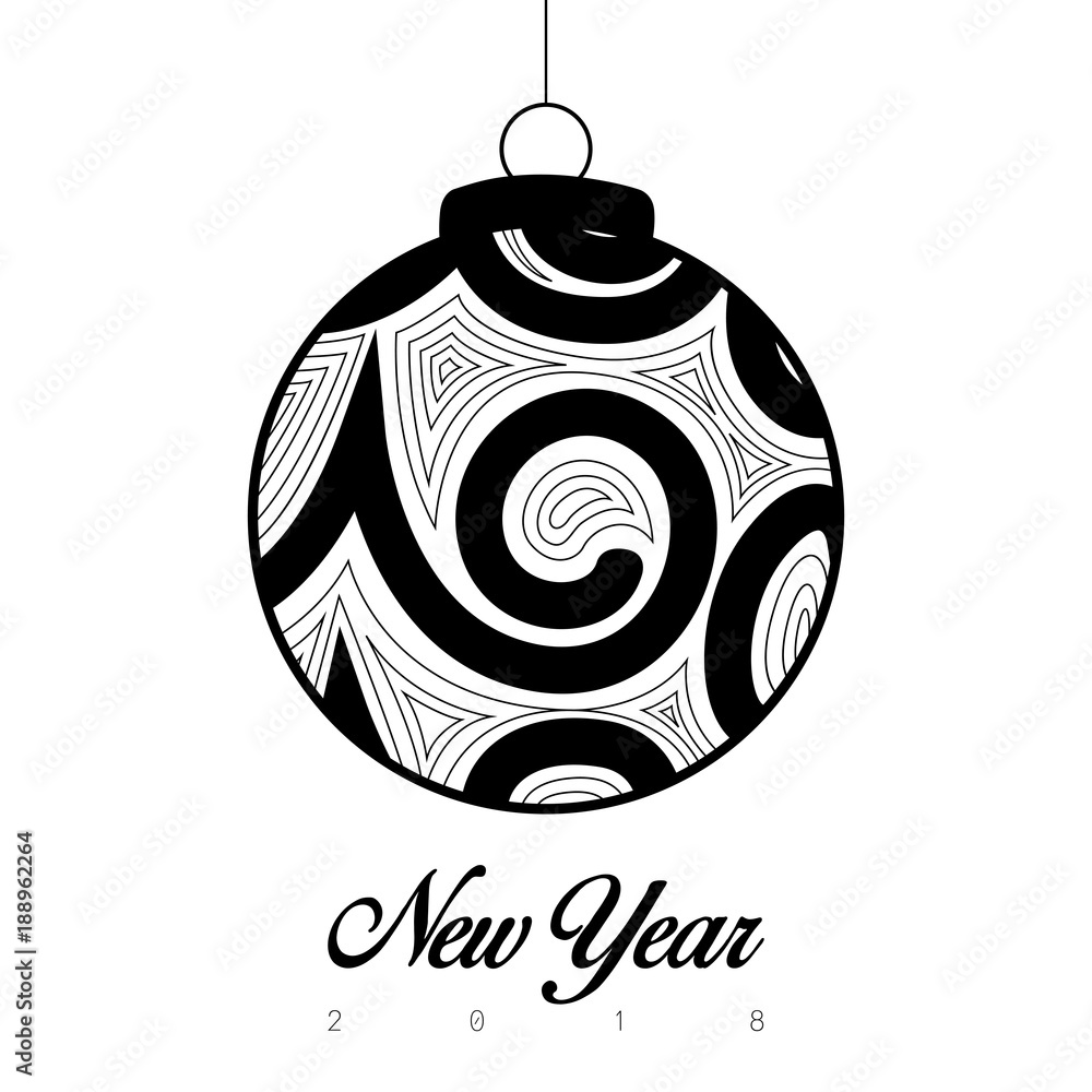 Obraz premium New year illustration