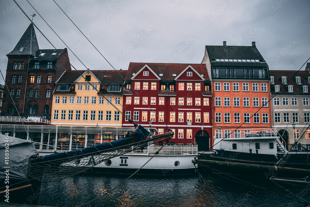 Naklejka premium Nyhavn, Copenhagen