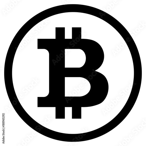 Bitcoin symbol vector