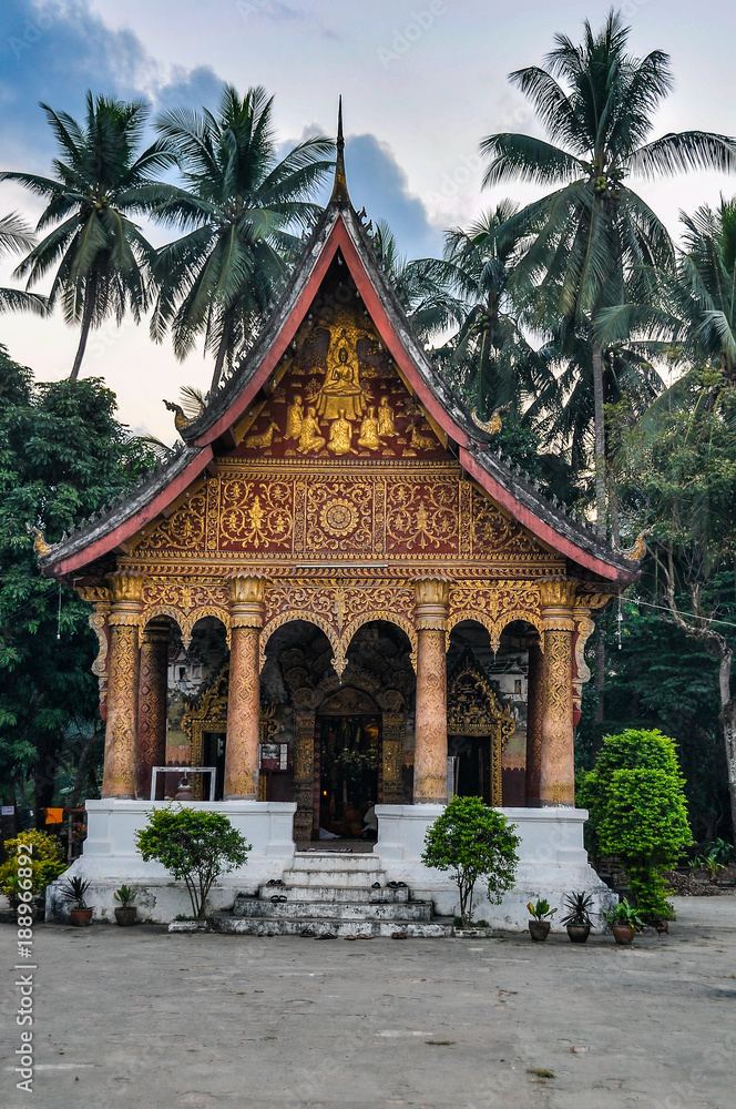 Buddhist temple in Luang Prabang, Laos