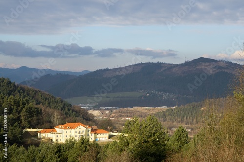 Wallpaper Mural House in the middle of the woods. Slovakia Torontodigital.ca