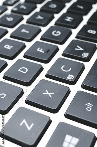 Foto black keyboard close-up