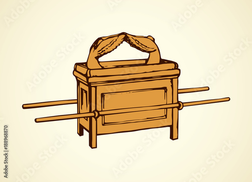 Ark of Covenant. Vector drawing