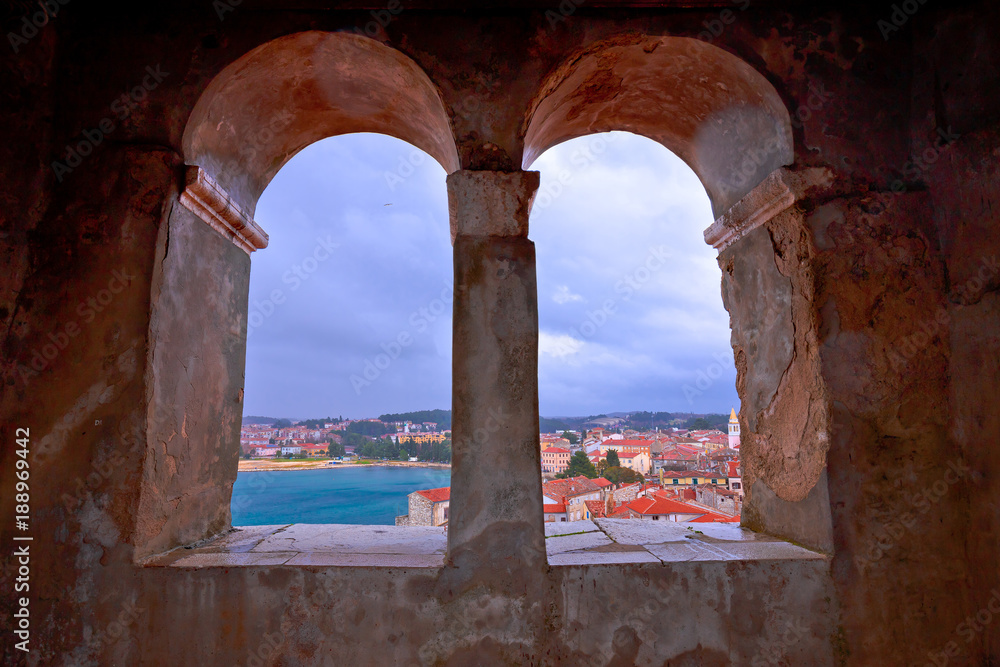 Town of Porec view from church tower window