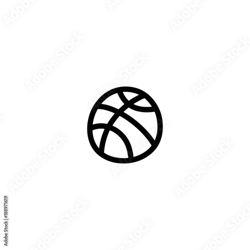 Doodle basketball icon