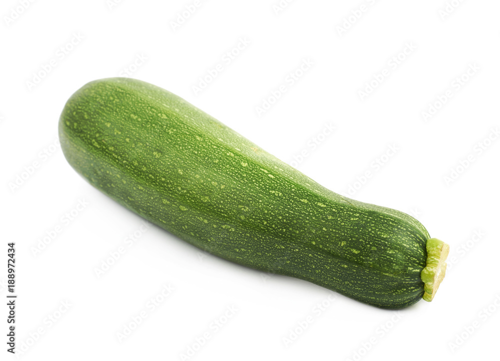 Green zucchini plant isolated Green zucchini plant isolated