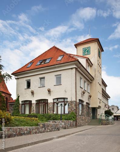 Townhouse in Hel town. Hel Peninsula. Poland